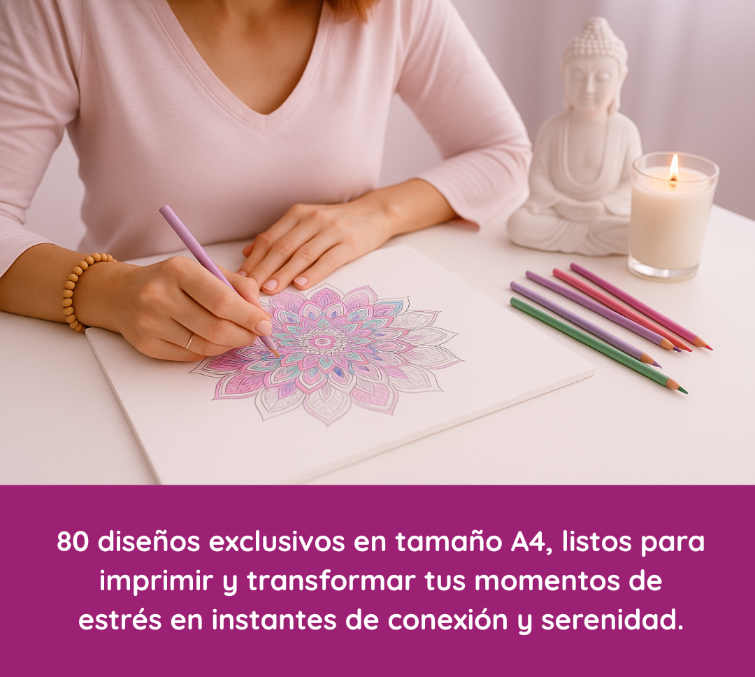 Terapia de Mandalas – 80 Diseños para Imprimir y Colorear